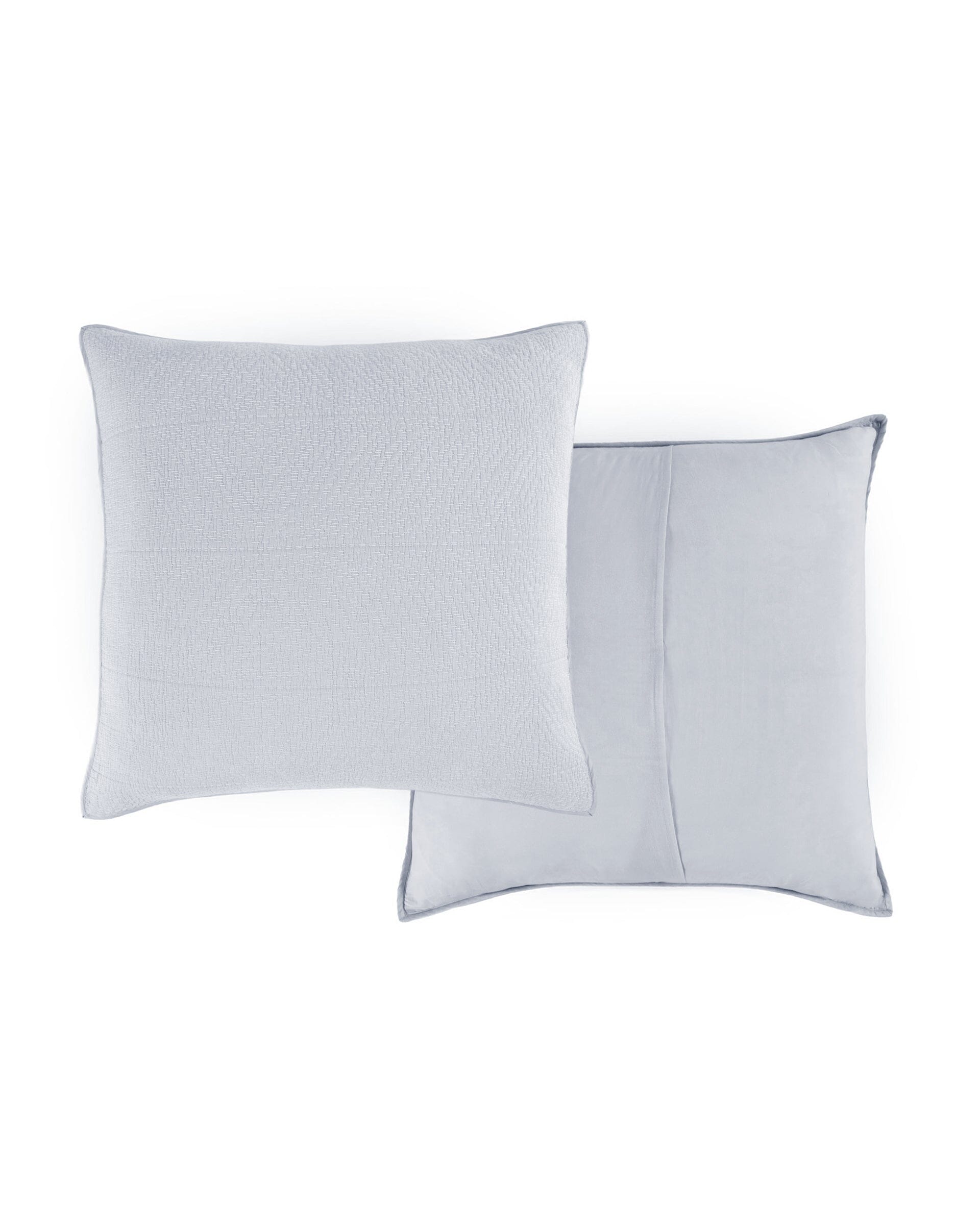 The front view of the Southern Tide Tideline Coverlet Sham by Southern Tide - Grey